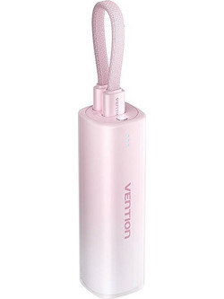 Vention FHWR0 Power Bank 5000mAh 20W με Θύρα USB-C Pink