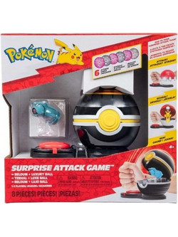 Jazwares Pokemon Surprise Attack Game Beldum & Luxury Ball JW002724