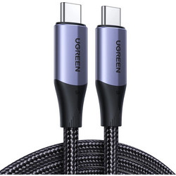 Ugreen US355 Braided USB-C to USB-C 100W 1m Black 6957303881505