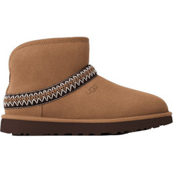 UGG Γυναικεία Μποτάκια Πλατφόρμα Suede Μπεζ με Γούνα 1158262-CHE