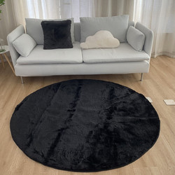 Anna Riska Felicity Χαλί Στρογγυλό Shaggy 160cm 433552 Black