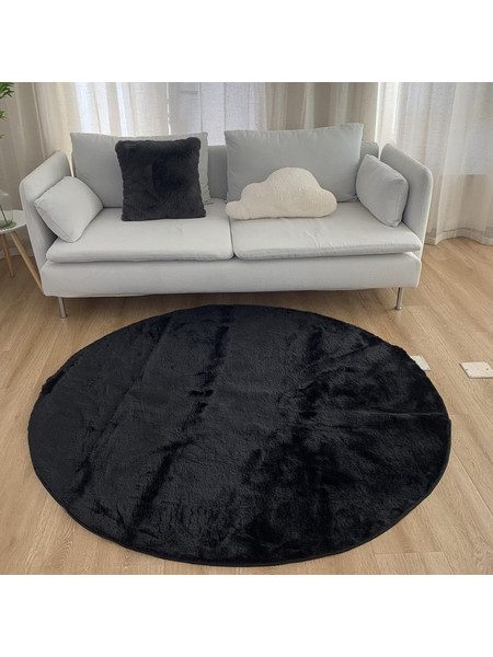 Anna Riska Felicity Χαλί Στρογγυλό Shaggy 160cm 433552 Black