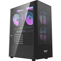 Darkflash A290 with 3-Fans Black Midi Tower Κουτί Υπολογιστή με Πλαϊνό Παράθυρο