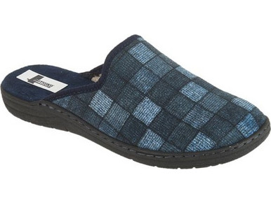 Mitsuko Χειμερινές Ανδρικές Παντόφλες Navy Μπλε WS03260M