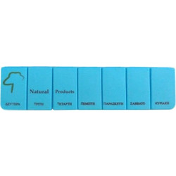 Natural Products Εβδομαδιαία Θήκη Χαπιών 7 Θέσεων Γαλάζια
