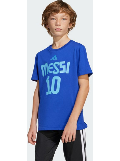Adidas Messi Name Παιδικό T-Shirt Κοντομάνικο Royal Blue JJ1417