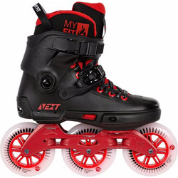 Powerslide Next Black Red 110 Urban Inline Αυξομειούμενα Rollers Ενηλίκων Μαύρα Κόκκινα 19.90837446