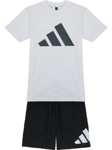 Adidas Παιδικό Σετ για Αγόρι Καλοκαιρινό Λευκό Μαύρο JC9715