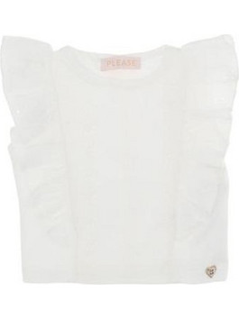 Please Παιδικό T-Shirt Αμάνικο Λευκό MQ07030G-363102
