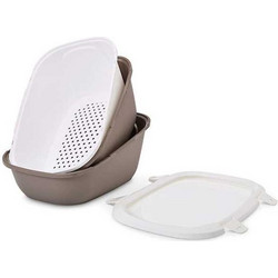 Savic Simba Sift Λεκάνη Γάτας με Κόσκινο Καφέ Μ64xΠ46xΥ31cm