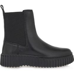 Clarks Torhill Maple Γυναικεία Μποτάκια Chelsea Δερμάτινα Μαύρα 26173858