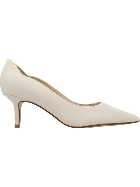 Nine West ABALINE Γόβες Δερμάτινες με Τακούνι Στιλέτο Εκρού ABALINELE-101