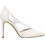 Nine West FANTASY7 Γόβες Δερμάτινες με Τακούνι Στιλέτο & Στρας Λευκές FANTASY701-150