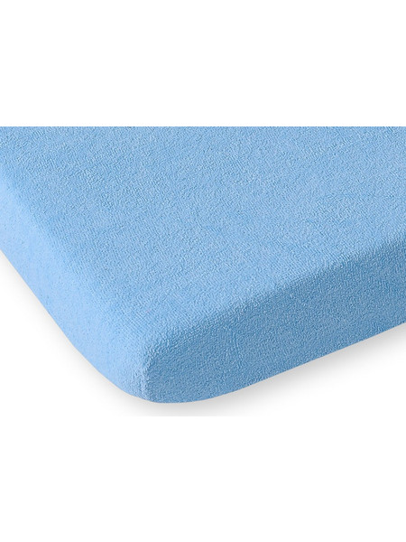 Bobono Frotte Βρεφικό Σεντόνι Κούνιας με Λάστιχο 60x120 Blue