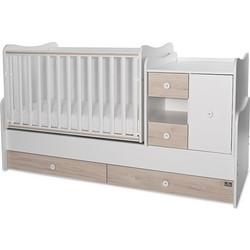 Lorelli MiniMax New Πολυμορφική Κούνια για Στρώμα 60x120cm White Light Oak 10150500045A