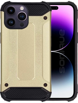 Sonique Heavy Armor Back Cover Gold (iPhone 14 Pro Max)