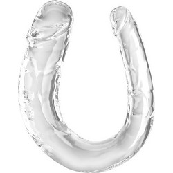 Pipedream King Cock Medium Trouble Διπλό Dildo 33cm Clear
