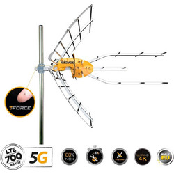 Televes 148920 Εξωτερική Κεραία Τηλεόρασης 38dB με Ενισχυτή UHF