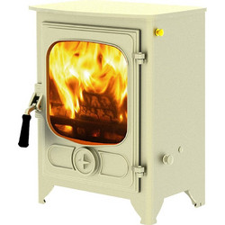 Charnwood Country 4 Almond Ατσάλινη Ξυλόσομπα Αερόθερμη 4kW