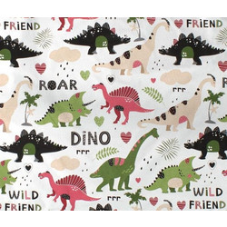 Dimcol Dinosaur 518 Πάνα Αγκαλιάς Χασέ Πολύχρωμη 80x80cm