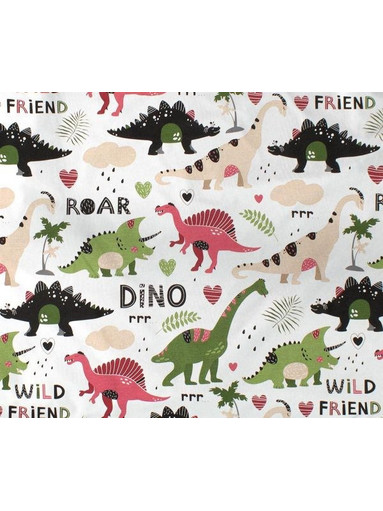 Dimcol Dinosaur 518 Πάνα Αγκαλιάς Χασέ Πολύχρωμη 80x80cm