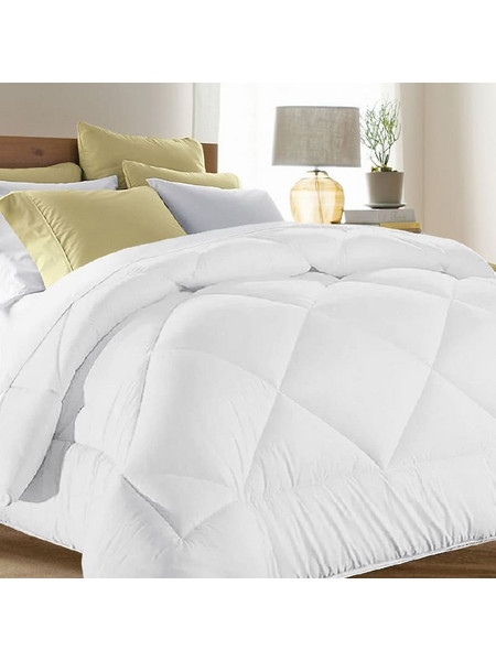Bonsai Home Πάπλωμα King Size Microsatin 240x260 Λευκό