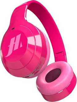 SBS Bazzy Ενσύρματα & Ασύρματα Bluetooth Ακουστικά Over Ear Φούξια