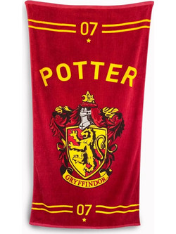 Harry Potter Quidditch Παιδική Πετσέτα Θαλάσσης Κόκκινη 75x150cm GRV93263