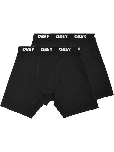 Obey Ανδρικά Μποξεράκια Σετ 3Pack Μαύρα 100090000-BLK