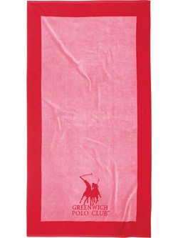Greenwich Polo Club 4000 Πετσέτα Θαλάσσης Ροζ 90x180cm