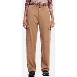 Desigual Υφασμάτινο Γυναικείο Παντελόνι Cargo Relaxed Εφαρμογή Ταμπά 24WWPW17-6016