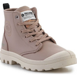 Palladium Pampa Hi ReVegn Γυναικεία Αρβυλάκια Nude με Χοντρό Χαμηλό Τακούνι 74378-284-M