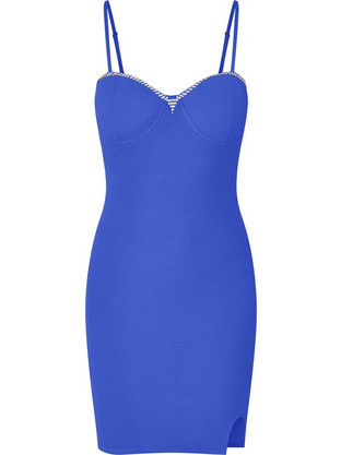 Celestino Mini Καλοκαιρινό Βραδινό Φόρεμα Ριπ Royal Blue SN9423.8718