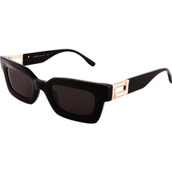 Lancel LA91046-C01 Γυναικεία Γυαλιά Ηλίου Τετράγωνα Κοκάλινα Μαύρα με Μαύρο Φακό