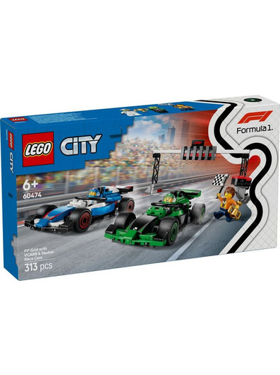 Lego City F1 Grid with VCARB & Sauber Race Cars για 6+ Ετών 60474