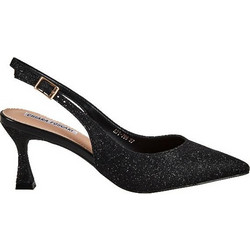 Elenross Γόβες Slingback με Λεπτό Ψηλό Τακούνι Μαύρες GS09765W-BLA
