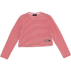 Monnalisa Παιδικό T-Shirt Μακρυμάνικο Κόκκινο Λευκό 8216-0143