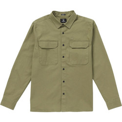 Volcom Servicestone Ανδρικό Πουκάμισο Βαμβακερό Μακρυμάνικο Κανονική Γραμμή Χακί A0532406-TYM