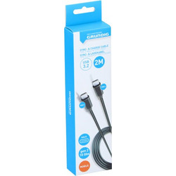 Grundig USB-C to USB-C 2m Black GRUNDIG-47259