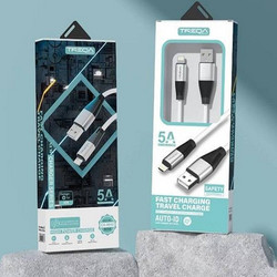 CA8842-IOS USB-A to Lightning Cable 1m Black White 1749200410309