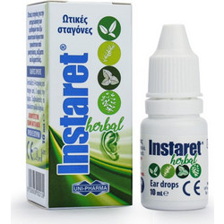 Uni-Pharma Instaret Herbal Ωτικές Σταγόνες για Εξωτερική Ωτίτιδα & Δερματικές Παθήσεις 10ml