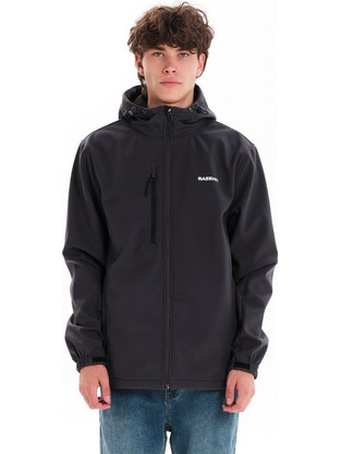 Basehit Ανδρικό Μπουφάν Χειμωνιάτικο Softshell Ανθρακί 242.BM11.207