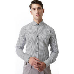 Stefan Ανδρικό Πουκάμισο Βαμβακερό Μακρυμάνικο Slim Fit Λευκό 9007-FW24