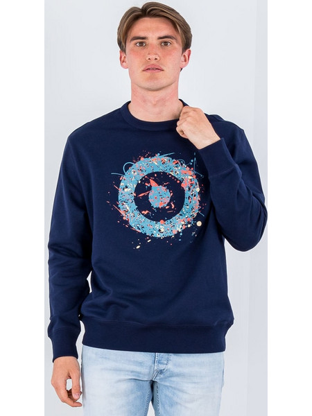 Ben Sherman Ανδρικό Φούτερ Navy Μπλε 0065103-035
