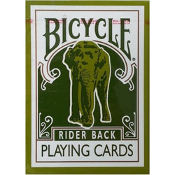 Bicycle Elephant Τράπουλα Πλαστικοποιημένη Πράσινη