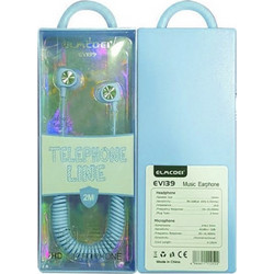 Elmcoei EV139 Handsfree In-Ear 3.5mm Light Blue