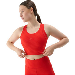 4F Γυναικείο Αθλητικό Crop Top Κόκκινο 4FWSS25TFSLF413-62S