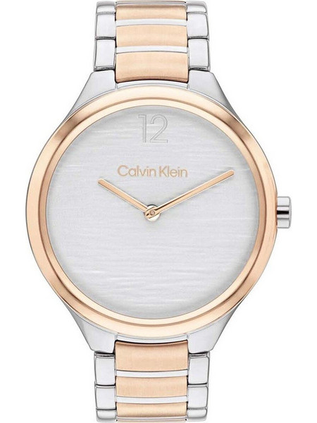 Calvin Klein Γυναικείο Ρολόι με Ασημί Ροζ Χρυσό Μεταλλικό Μπρασελέ 25100049