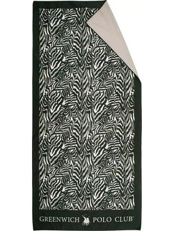 Greenwich Polo Club 4038 Πετσέτα Θαλάσσης Microfiber Μαύρη 80x170cm