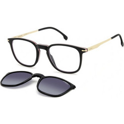 Carrera CA332CS 807WJ Ανδρικός Σκελετός Γυαλιών Οράσεως με Clip-On Κοκάλινος Μεταλλικός Χρυσός Μαύρος